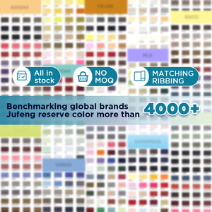 275gsmオーガニックコットン<span class=keywords><strong>100</strong></span>%染色ニット梳毛26番手ダブルヤーンプレーンジャージー機能性生地（女の子用シャツ向け） - Product Image 3