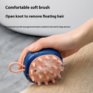 <span class=keywords><strong>Brosse</strong></span> de bain pour animaux de compagnie en silicone 2 en 1, peigne de massage pour chien et chat, élimination des poils, outil de toilettage pour <span class=keywords><strong>Golden</strong></span> <span class=keywords><strong>Retriever</strong></span> Teddy, TPR écologique - Product Image 2