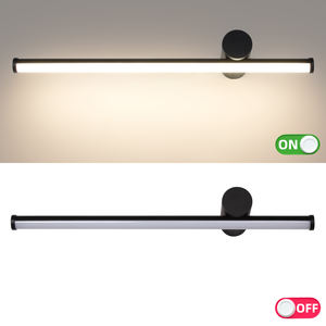 Lampe murale LED intérieure moderne et simple, nouveau design, IP44, réglable, miroir, lumières de vanité pour hôtel, salle de bain - Product Image 6
