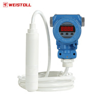 Transmetteur de niveau d'eau hydrostatique Weistoll, protection contre les explosions, immersion directe, résistant à la corrosion, PTFE 0,5%, pour rivières et puits profonds