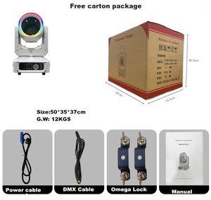 Cabeza Móvil Beam <span class=keywords><strong>DMX</strong></span> Carcasa Blanca Sharpy 7R 200W 230W Luz de Escenario para Discoteca KTV Club Fiesta Boda - Product Image 6