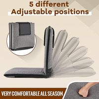 Chaise de sol Danlong avec dossier, réglable en 5 positions, siège au sol portable pour adultes, siège de méditation pliable