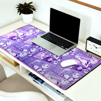 Tapis de bureau gaming en néoprène K-pop Demon Hunters Korean Dancer Cartoon – Nouveauté Cadeau Saint-Valentin Rectangulaire 80x35cm 0.3cm d'épaisseur