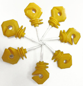 <span class=keywords><strong>Isolateur</strong></span> annulaire à visser en acier galvanisé pour fil de clôture électrique et corde poly jusqu'à 4 mm, résistant aux chocs, couleur personnalisée - Product Image 6