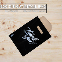 Sacs en PE écologiques pour t-shirts avec découpe et impression en héliogravure pour l'emballage de vêtements et de chaussures en détail
