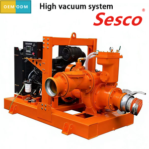 Pompes centrifuges auto-amorçantes de 4 à 16 pouces, alimentées par moteur diesel, pour eaux usées, lavage de voitures, agriculture, mines, pompes à incendie à grand débit - Product Image 2