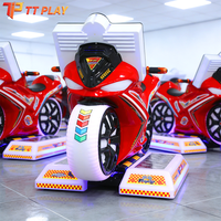 Machine de jeu de moto d'arcade pour enfants, simulateur de course à monnayeur, pour 1 ou 2 joueurs, avec écran, pour usage intérieur
