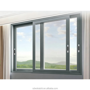 Ventana de Seguridad Corredera Horizontal de Aluminio a Prueba de Balas con Pantalla de Acero Inoxidable <span class=keywords><strong>para</strong></span> Vidrio Blindado Nivel 3 752 <span class=keywords><strong>para</strong></span> Exteriores de Villas - Product Image 2