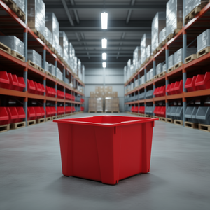 Bacs de rangement modulaires en plastique 12x8x6 pouces empilables pour l'organisation des entrepôts - Product Image 3