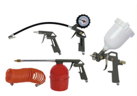 HVLP Pneumatique Haute Pression 5 PCS Pistolet De Pulvérisation Ensemble pour Compresseur outil