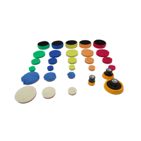 Kits d'outils de détail de voiture 1 2 3 pouces Mini Set de tampons de polissage Mini Set d'éponges 29 Pack pour auto laine microfibre caoutchouc