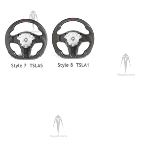 Carbon Fiber Yoke Steering Wheel for <strong>Tesla</strong> <strong>Model</strong> 3 Y 2017 2018 2019 2020 2021 2022 Custom Leather - Product Image 3