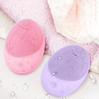 Usage domestique Sonic Vibrant Silicone Brosse De Nettoyage Du Visage Étanche Soins De La Peau Masseur Épurateur Beauté Bain Toilettes Fournitures