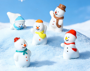 ชุดทำสโนว์โกลบ DIY รูปตุ๊กตาหิมะ ของตกแต่งฉากวินเทอร์วันเดอร์แลนด์คริสต์มาส ของตกแต่งเรซิ่นขนาดเล็ก ของตกแต่งวันหยุดคริสต์มาส ของขวัญ DIY - Product Image 5