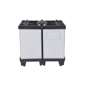 Ağır plastik palet kutusu büyük kapasiteli katı katlanabilir kollu palet sandık konteyner için kargo & depolama donanımları - Product Image 3