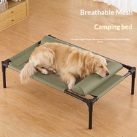 Lit pliable pour animaux de compagnie, adapté à toutes les saisons, pour chiens et chats de petite/moyenne taille ; tissu non tissé respirant, coussin imperméable et chaud pour dormir