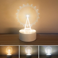 Lampe de table LED 3D Acrylique Lampe à LED sans fil Lampes de table Spéléologie Lampe 3D Lampe de bureau 3D Veilleuse Kits de table Décoration de chambre
