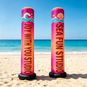 High Quality Dual Power LED Inflatable Air Pillar Full Custom Logo Weatherproof for Indoor Outdoor Sports Store Promotion - Product Image 1