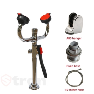 Équipement portable de lavage oculaire d'urgence à double port pour laboratoire (montage mural/de bureau) - Product Image 2