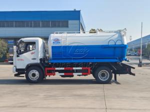 รถดูดสิ่งปฏิกูลแบบสุญญากาศ Dongfeng D7 ขนาด 4x2 ถัง 10000 ลิตร พร้อมปั๊มสุญญากาศแบบวงแหวนน้ำ เหมาะสำหรับการขนส่งสิ่งปฏิกูลและตะกอนในแอฟริกาเขตร้อน - Product Image 4