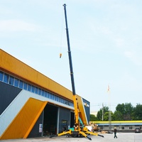8-Tonnen-Elektro-/Diesel-Spinnenkran für Glasinstallation, Raupenkran mit Mini-Hydraulikausleger, ferngesteuert für Bauarbeiten und Hebevorgänge