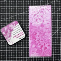 Tampon encreur DIY à encre réactive à l'eau pour papeterie, tampon de fond carré, tampon encreur à base d'eau pour loisirs créatifs sur papier