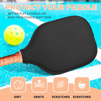 Étui de protection pour raquette de pickleball en néoprène, durable, léger, portable, pour les joueurs de tournoi, imperméable, résistant aux chocs, avec fermeture éclair