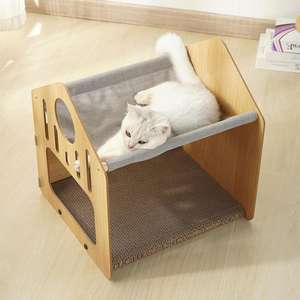 Hot Sale Doppeldecker Cat <span class=keywords><strong>House</strong></span> Cat Scratching Board Karton Custom ized Pad - Product Image 3