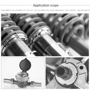 ประแจตะขอเหล็กคาร์บอนแบบปรับได้ตัวชี้วัดแบบมืออาชีพมาตรวัดน้ำ DIY ฝา<span class=keywords><strong>ครอบ</strong></span>เอาออกด้วยตัวเองไม่ลื่น - Product Image 6