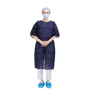 <span class=keywords><strong>Blouse</strong></span> d'hôpital <span class=keywords><strong>jetable</strong></span> de robe de patient d'économie chemisier d'examen - Product Image 2