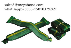 Lot de 50 sacs à silo vert 120x25cm, 110g/m2 avec fermeture par liens intégrés - Product Image 4
