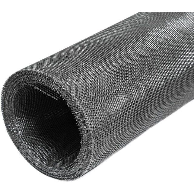 Stainless Steel 304 Rolled Wire Mesh Screen Filter Crimped Grid Square Protective Fence