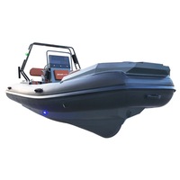 Bateau pneumatique semi-rigide LUX460 de 4,6 m avec coque en aluminium de 15 pieds, sièges de luxe et plancher en mousse EVA imitation teck