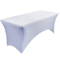 Tuoye Stretch Table Couvre Lavable Table Couverture Spandex Nappe Table Protecteur Pour La Fête De Mariage