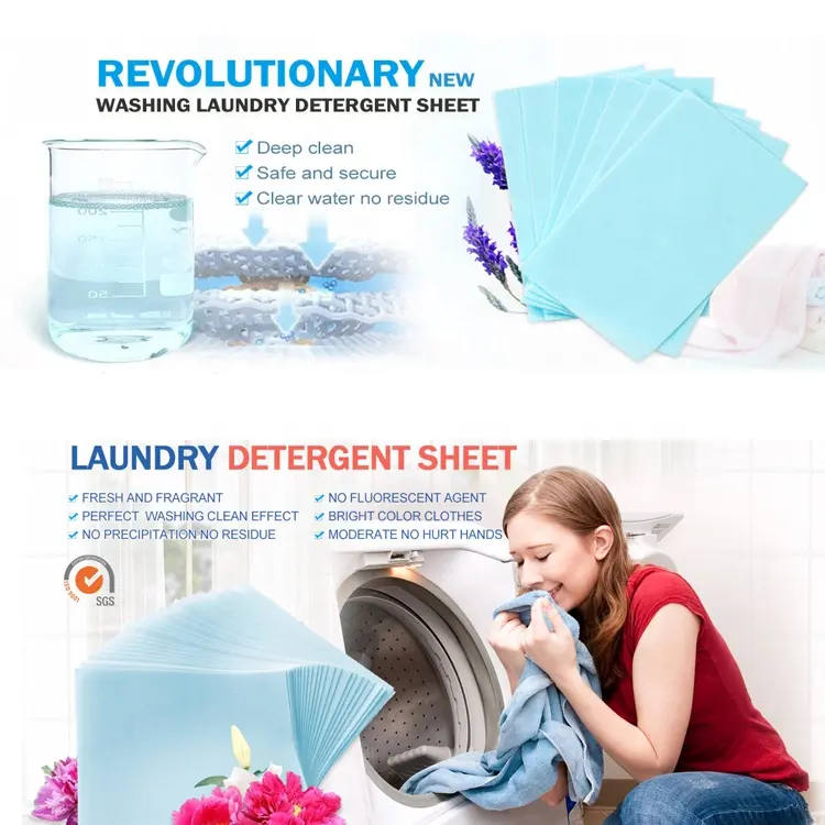 ติดทนนานหอมล้างมือและเครื่องซักผ้าที่มีอยู่ง่ายต่อการล้างโฟมแห้งกลุ่มซักผ้าผงซักฟอกแผ่น