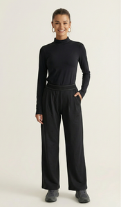 Pantaloni su Misura <span class=keywords><strong>con</strong></span> Basso MOQ, Lunghezza Interna 76cm, Design Plissettato, Vita Elastica, Pantaloni Formali <span class=keywords><strong>con</strong></span> Tessuto Elasticizzato - Product Image 6