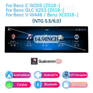 Prix d'usine 14,9 pouces Android pour Benz C/<span class=keywords><strong>CLC</strong></span>/V 2015-2018- X-2018- NTG5.0 NTG5.5/6.0 Autoradio Multimédia Carplay Navigation - Product Image 5