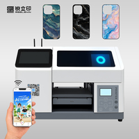 Impresora de inyección de tinta UV para carcasas de teléfono con conexión WiFi, cabezal de impresión XP600, máquina de impresión plana A4 para pequeñas empresas