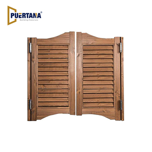 Retro Double Two Way Swing porta in legno Custom Cafe Saloon Bar Fence Half Waist Cowboy Doors - Product Image 3