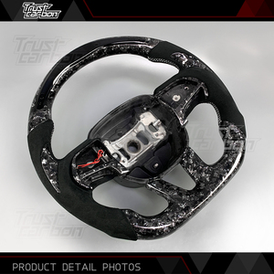 Volante Sportivo in Fibra di Carbonio Forgiata Bianca con LED Intelligenti per <span class=keywords><strong>Dodge</strong></span> <span class=keywords><strong>Charger</strong></span> e Challenger SRT 2019-2023 - Product Image 3