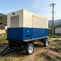 Groupe électrogène diesel silencieux portable à refroidissement par eau, triphasé, tension, fréquence et logo personnalisables pour l'Afrique, 20KVA 88KVA 125KW