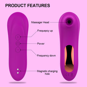 Vibrateur à succion pour le plaisir sexuel féminin Jolly Space, stimulateur du point G et du clitoris, 7 fréquences, 5 vitesses, masturbateur étanche - Product Image 4
