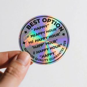 Custom Luxury Gold Foil Waterproof Adhesive Private Logo Water Bottle Brand Product <b>Packaging</b> <b>Label</b> Sticker Printing Maker - Product Image 1