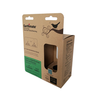 Boîte de présentation marron en carton kraft avec logo personnalisé Protection de l'environnement Boîte en papier kraft boîte à crochet promotion