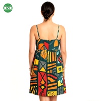 Robe décontractée personnalisable à taille haute élastique et ajustable, style licou, imprimé personnalisé, pour toutes les morphologies, longueur au-dessus du genou