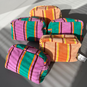 Hot Selling Terry Cloth Durable Portable <b>Zipper</b> <b>Bag</b> Custom Logo Letter Pattern Makeup <b>Bag</b> for Daily Cosmetics <b>Storage</b> <b>Bag</b> - Product Image 1