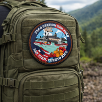 Patch tactique en PVC souple 3D personnalisé pour vestes et sacs à dos avec fermeture auto-agrippante
