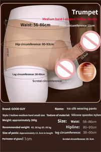 Трусы-фаллоимитатор из ледяного шелка для мужчин, товары для взрослых, секс-игрушки для лесбиянок и мужчин - Product Image 5