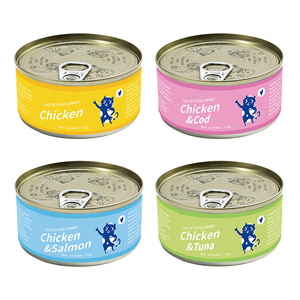 Cibo <span class=keywords><strong>Umido</strong></span> per Gatti Biologico ODM ad Alto Contenuto Proteico - Pollo, Gamberetti, <span class=keywords><strong>Salmone</strong></span> 100% Naturale con Alto Contenuto di Carne Prezzo Competitivo Direttamente dalla Fabbrica - Product Image 3