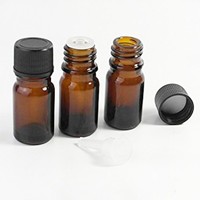 Flacon compte-gouttes européen d'huile essentielle en verre vert ambré de 1oz 5ml 10ml 15ml 20ml 30ml 50ml avec bouchon anti-vol et compte-gouttes à insérer
